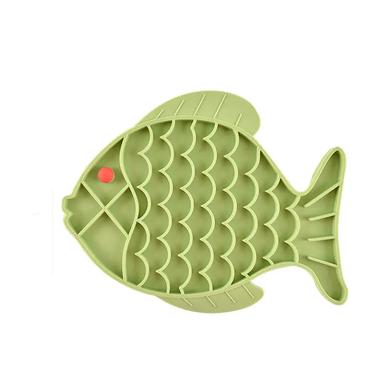 Silicone Fish-Shaped Lick Mat for Dogs – Slow Feeding & Anxiety Relief