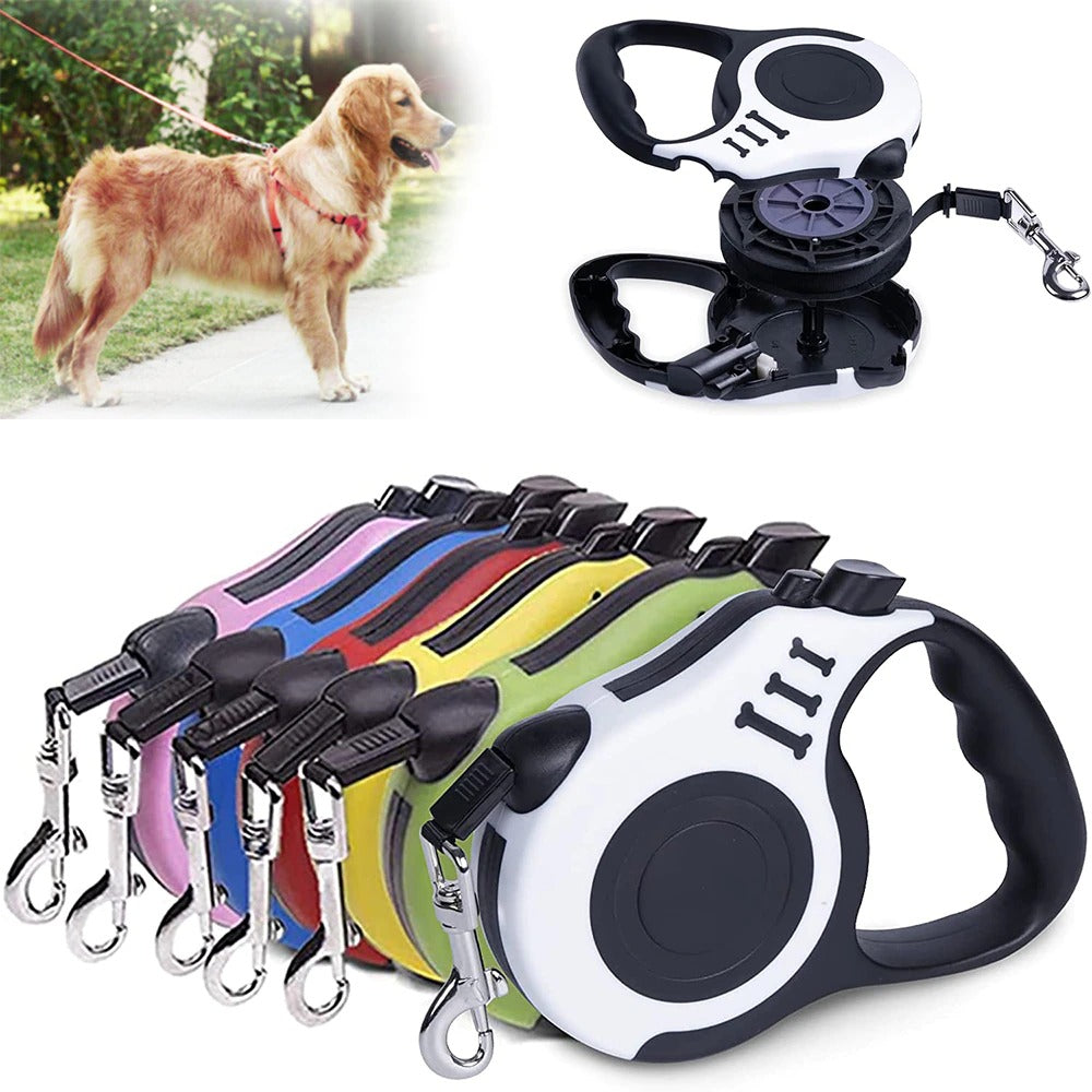 Durable Retractable Dog Leash – 5m Automatic Extension Lead
